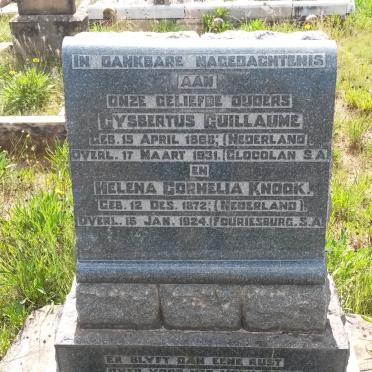 KNOOK Gysbertus Guillaume 1868-1931 &amp; Helena Cornelia 1872-1924