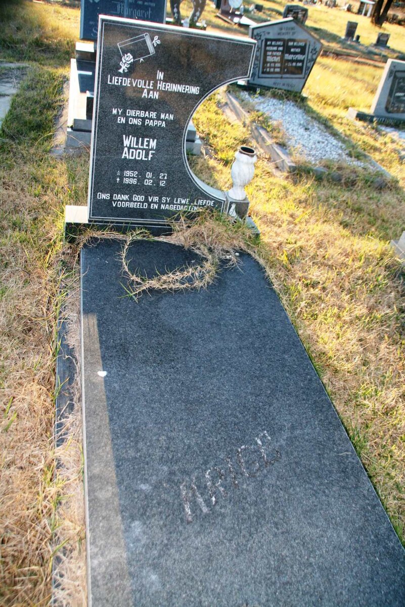 KRIGE Willem Adolf 1952-1996