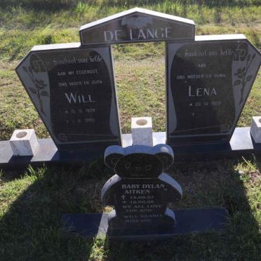 LANGE Will, de 1929-1990 & Lena 1929- :: AITKEN Dylan 2007-2008