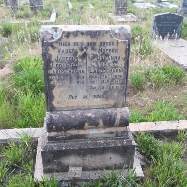 LABUSCHAGNE Jacobus Lodewicus 1884-1934 &amp; Johanna Maria VAN TONDER 188?-195?