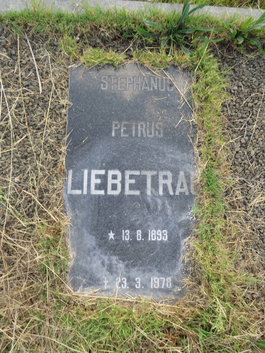 LIEBETRAU Stephanus Petrus 1893-1978