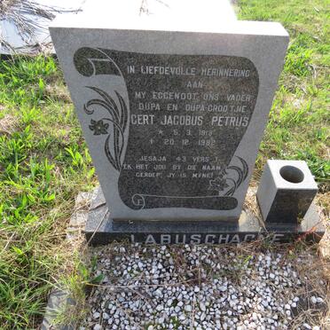 LABUSCHAGNE Gert Jacobus Petrus 1913-1982