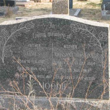 MOODIE James 1863-1949 &amp; Johanna Christina VAN ZYL 1864-1949