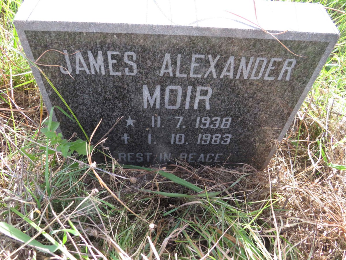 MOIR James Alexander 1938-1983