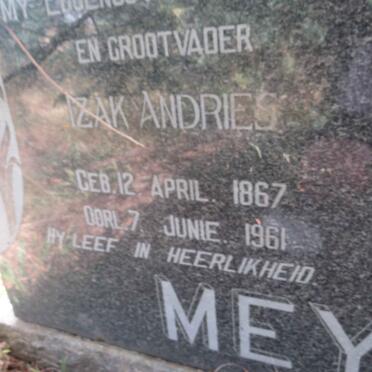 MEYER Izak Andries 1867-1961 & Johanna Elizabeth VAN NIEKERK 1873- _1