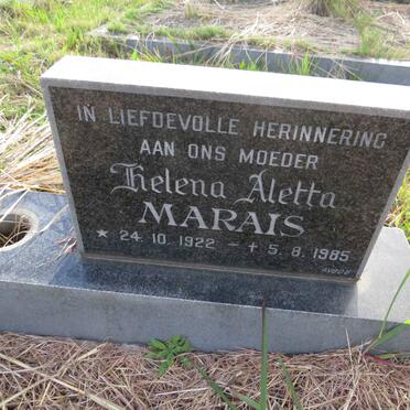 MARAIS Helena Aletta 1922-1985