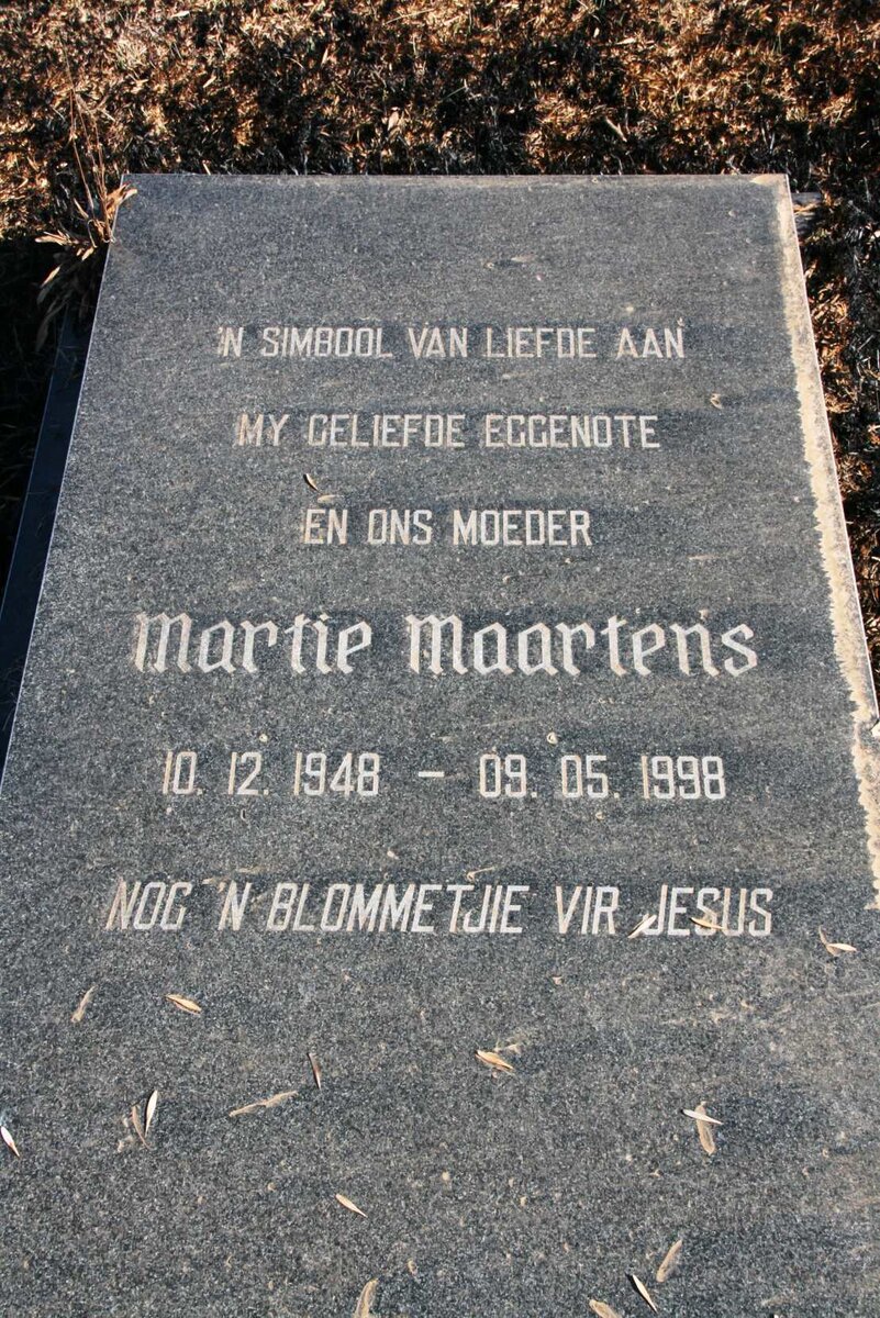 MAARTENS Martie 1948-1998