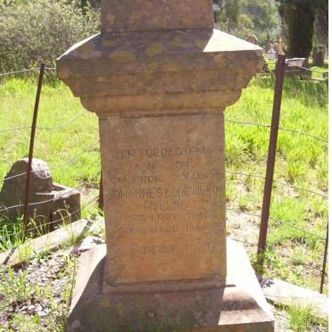 MYBURG Johannes Lodewiekus  1843-1930