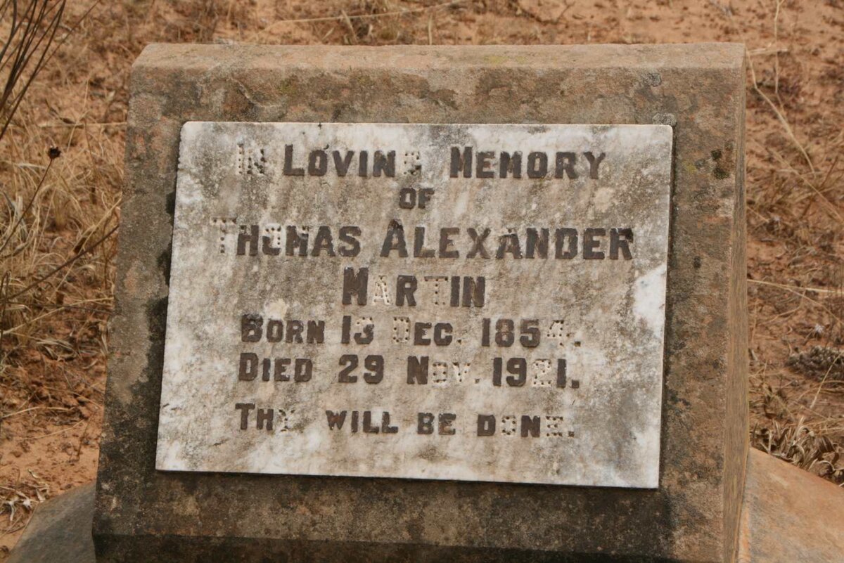 MARTIN Thomas Alexander 1854-1921