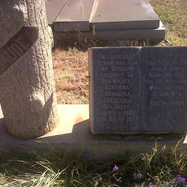 NAUDE Johanna Catharina Frederika nee BEKET 1908-1957