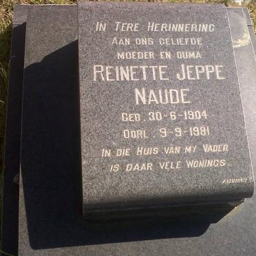 NAUDE Reinette Jeppe 1904-1981