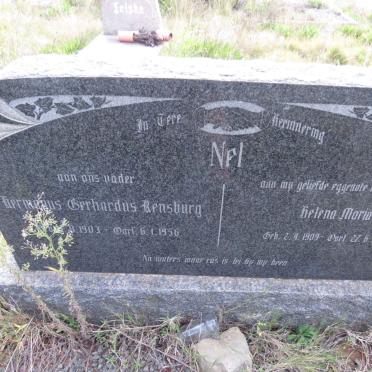 NEL Hermanus Gerhardus Rensburg 1903-1956 & Helena Maria DU TOIT 1909-1953 _1