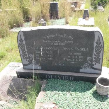 OLIVIER Okert Johannes Wilhelmus 1872-1963 &amp; Anna Engela KRUGER 1876-1961