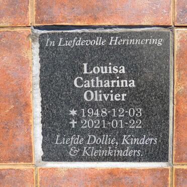 OLIVIER Louisa Catharina 1948-2021
