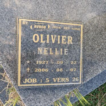 OLIVIER Nellie 1927-2006