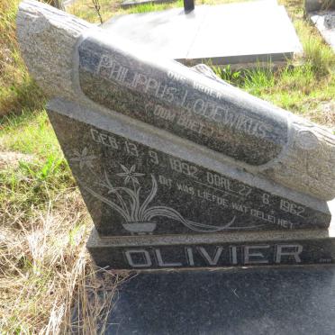 OLIVIER Philippus Lodewikus 1892-1962