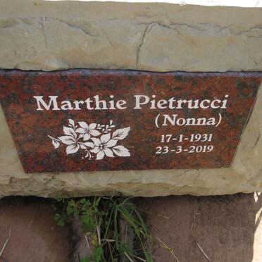 PIETRUCCI Marthie 1931-2019