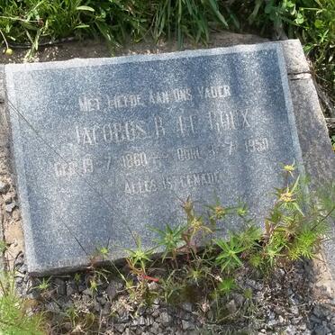 ROUX Jacobus B., le 1860-1950