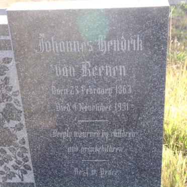 REENEN Johannes Hendrik, van 1863-1951