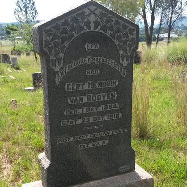 ROOYEN Gert Hendrik, van 1884-1918