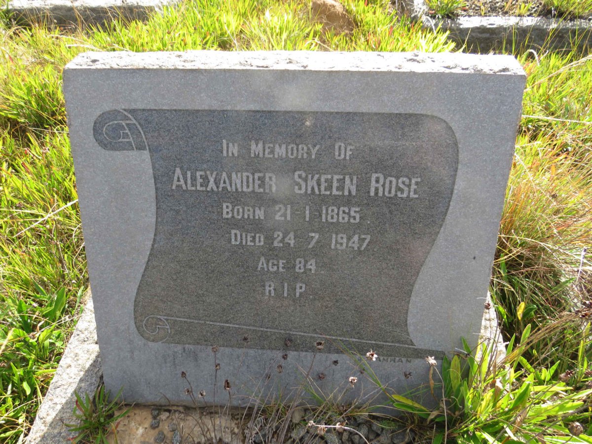 ROSE Alexander Skeen 1865-1947