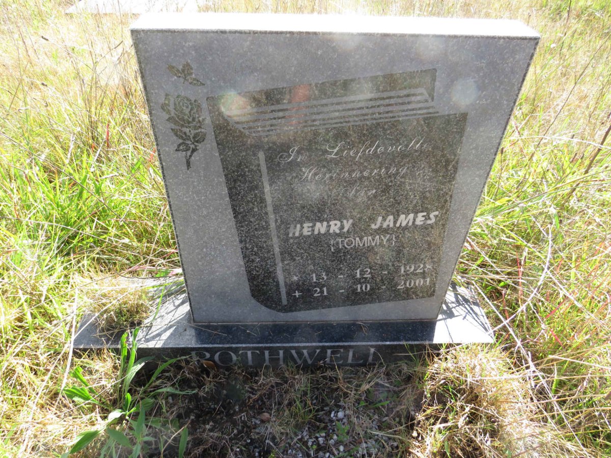 ROTHWELL Henry James 1928-2001