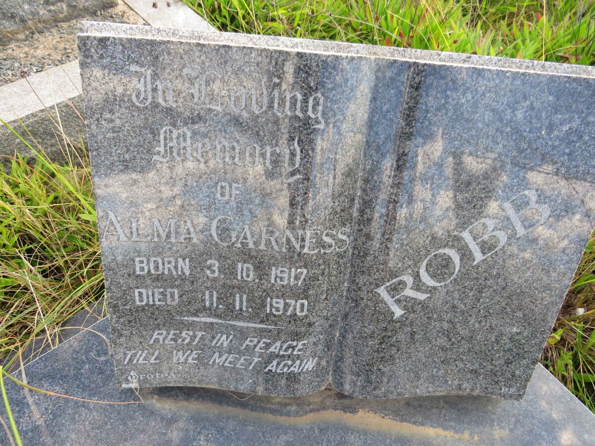 ROBB Alma Garness 1917-1970