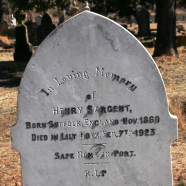 SARGENT Henry 1860-1923