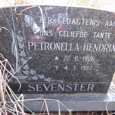 SEVENSTER Petronella Hendrina 1906-1997