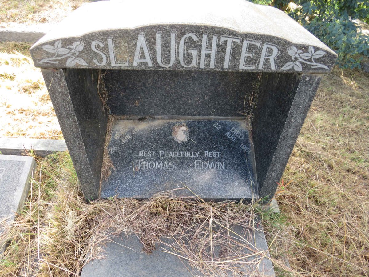 SLAUGHTER Thomas Edwin