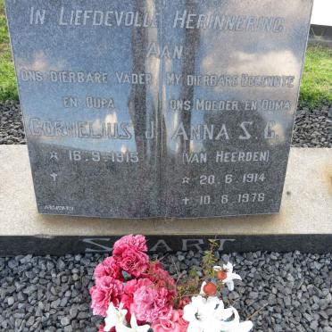 SWART Cornelius J. 1915- & Anna S.G. VAN HEERDEN 1914-1978