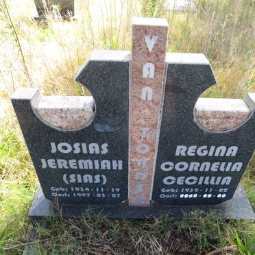 TONDER Josias Jeremiah, van 1934-1997 & Regina Cornelia Cecillia 1939-