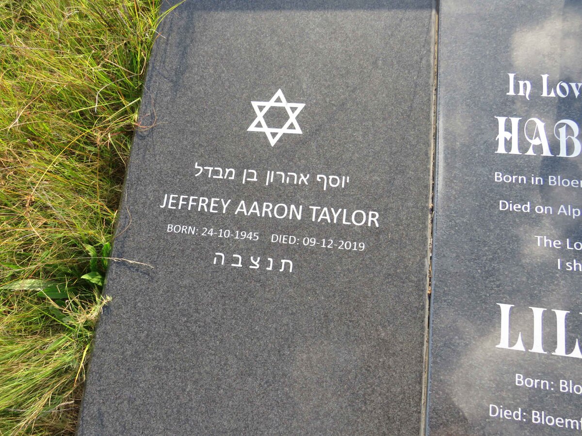 TAYLOR Jeffrey Aaron 1945-2019