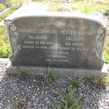 TALJAARD Johannes Cornelis 1895-1962 & Hester Louisa DELPORT 1899-