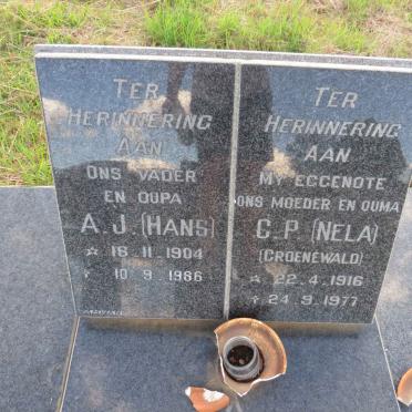 TALJAARD A.J. 1904-1986 & C.P. GROENEWALD 1916-1977 _2