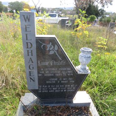 WELDHAGEN Loamie Christoffel 1921-1996