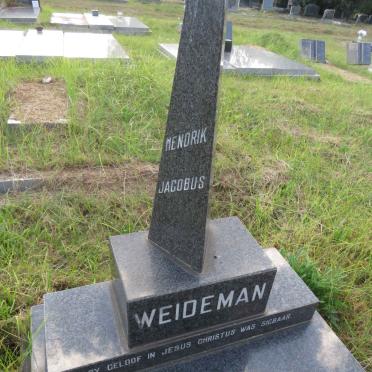 WEIDEMAN Hendrik Jacobus 1936-1983 _2