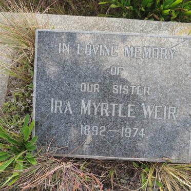WEIR Ira Myrtle 1892-1974