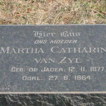 ZYL Martha Catharina, van nee DE JAGER 1877-1964