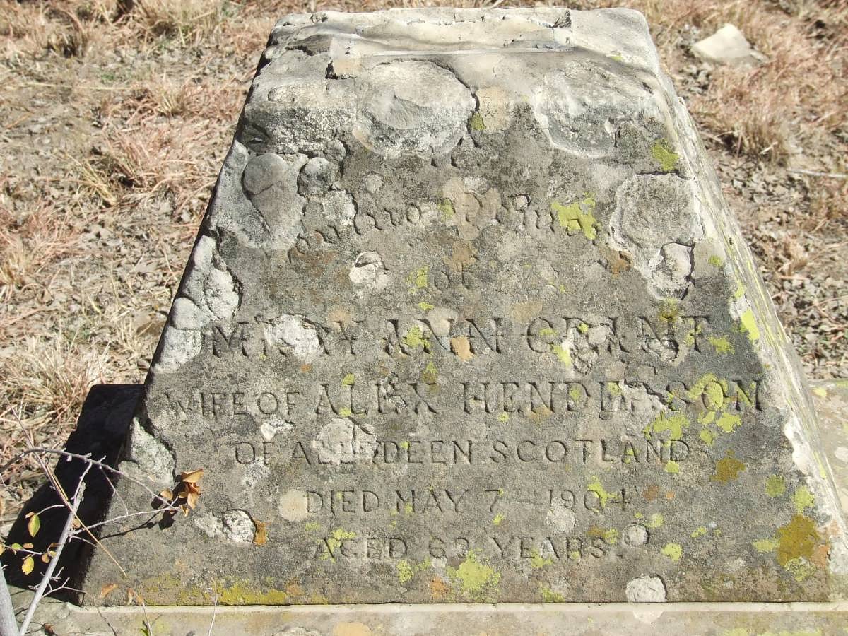 HENDERSON Mary Ann nee GRANT -1904