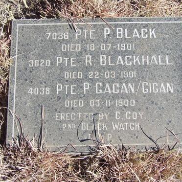 BLACK R. -1901 :: BLACKHALL R. 1901 :: GAGAN / GIGAN P. -1900