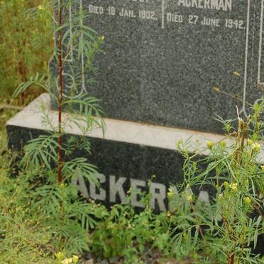ACKERMAN Philip R. -1942 &amp; Tilly C. -1932