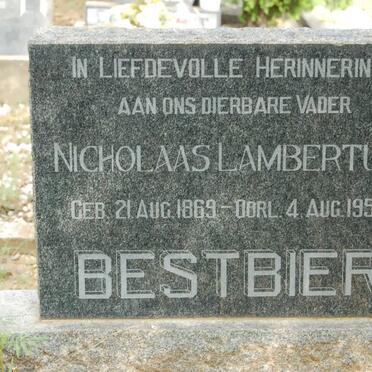 BESTBIER Nicholaas Lambertus 1869-1955