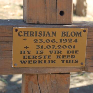 BLOM Chrisjan 1924-2001
