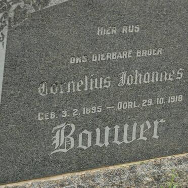 BOUWER Cornelius Johannes 1895-1918