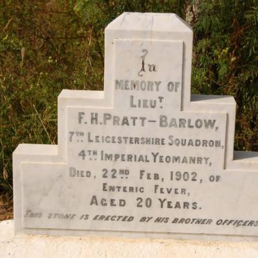 BARLOW F.H., Pratt -1902