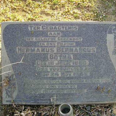 BOTHA Hermanus Bernardus 1886-