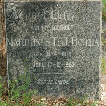 BOTHA Marthinus L.J. 1875-1953