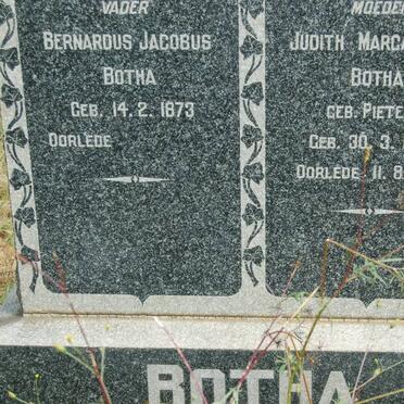 BOTHA Bernardus Jacobus 1873- &amp; Judith Margarietha PIETERS 1878-1948