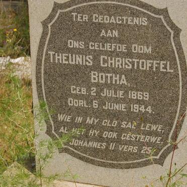 BOTHA Theunis Christoffel 1869-1944